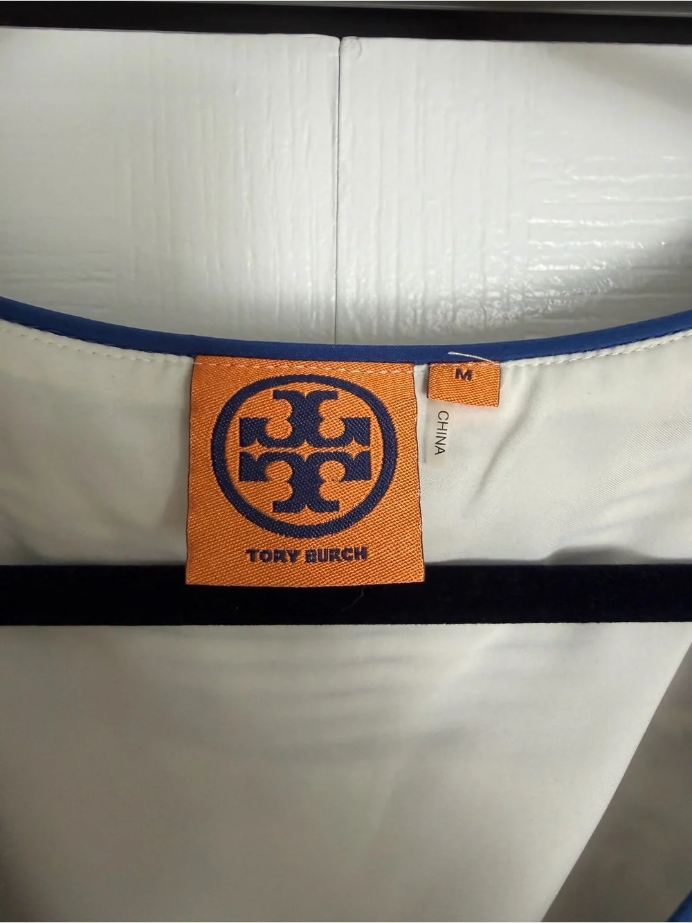 Tory Burch Blue and White Floral Sleeveless Mini Dress